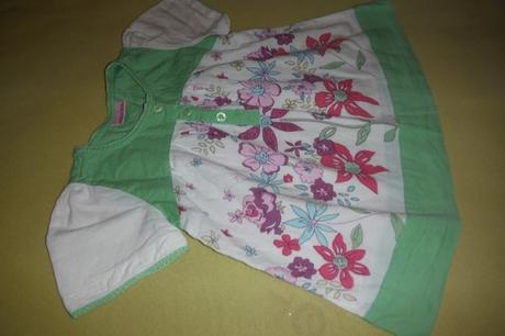 Kvietkovany lahky top/tunika na tricko na 2-4roky, cherokee,98