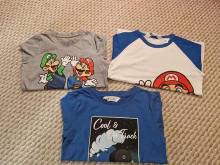 Super mario tričká, h&m,110