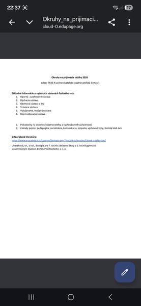 Chcem študovať pomaturitné vychovatelstvo a opatrovateľstvo v Trnave