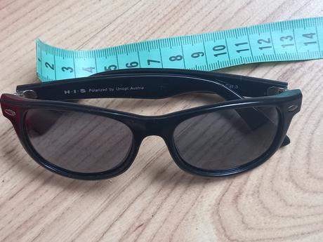 Okuliare slnečné detské polarizované čierne his, 