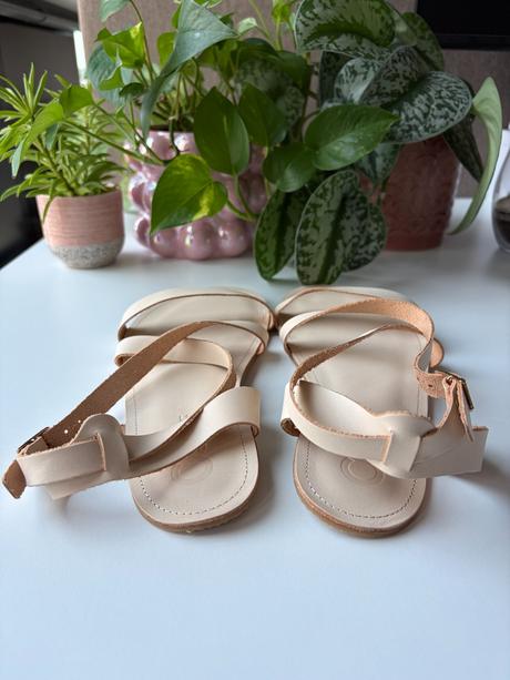 Shapen barefoot sandálky calla natural, veľkosť 41, 41