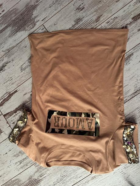 Tricko s flitrami, m