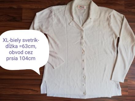 Biely sveter xl, xl