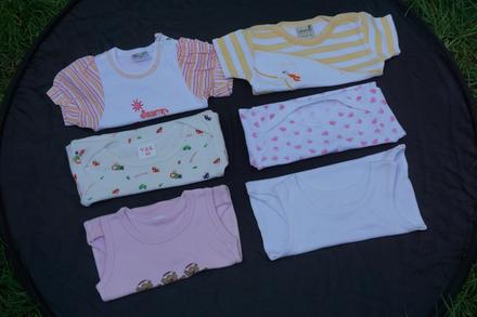 Body krátky rukáv, tielko 6 ks 62/68 cena spolu, 62