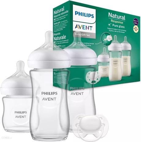 Avent natural response sklenená darčeková súprava, avent