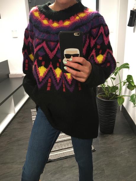 Zara oversize vlneny pletený sveter, zara,m