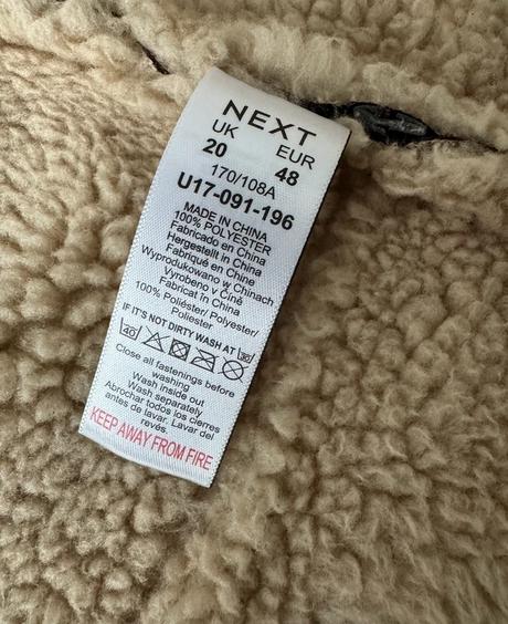 Pilotná bunda z brusenej "kože", next,48