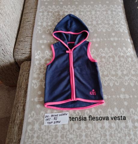 Dievčenská flisova vesta zn.blue seven veľ.92, 92