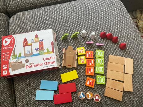 Drevena stavebnica s katapultom, 