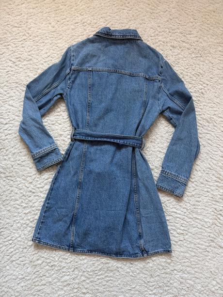 Zara rifľové šaty, zara,xs