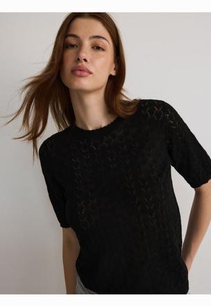 Nové tričko top ažúrové tunika s visačkou, reserved,l