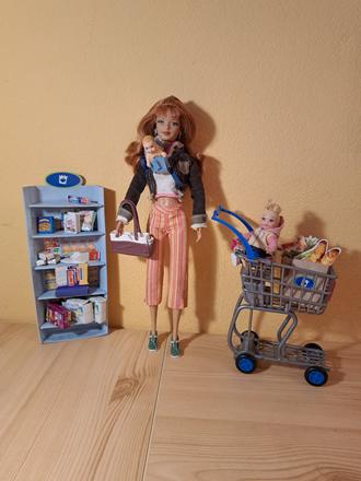 Barbie happy family shopping fun neighborhood, 