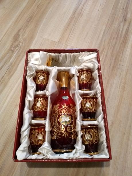 Darčeková fľaša+poháre, 