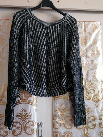 Úpletový pulover, h&m,l