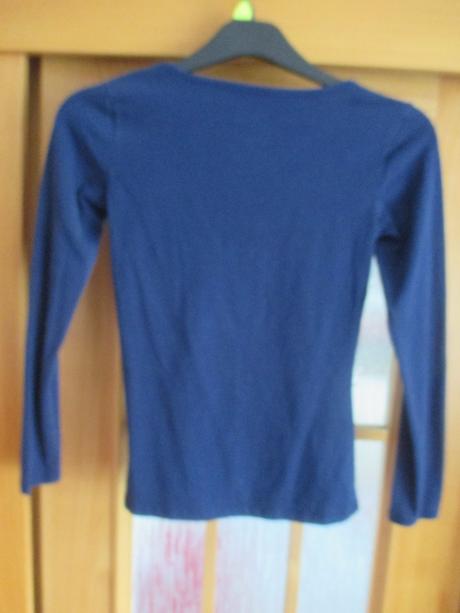 Tmavomodre tricko s dlhym rukávom zn fishbone, mad, fishbone,s