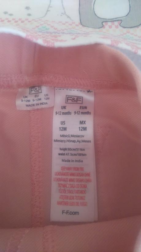 Dievčenské tričko a legíny f&f, f&f,80