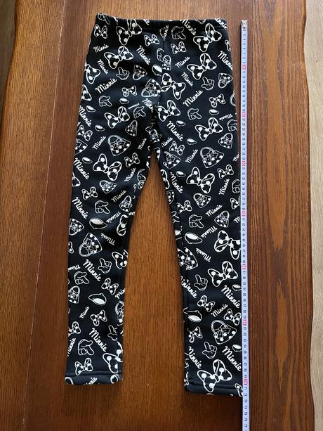 Zateplené hrubé legínky minnie mouse, disney,128