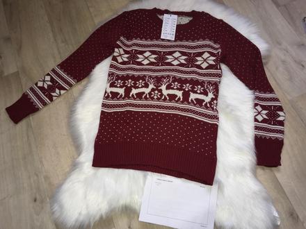 Dámsky vianočný sveter nový, m