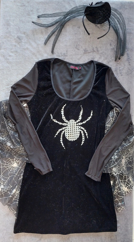 Pavúk karnevalový komplet kostým veľ.s,