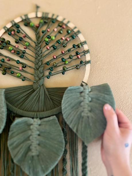 Macramé strom života,