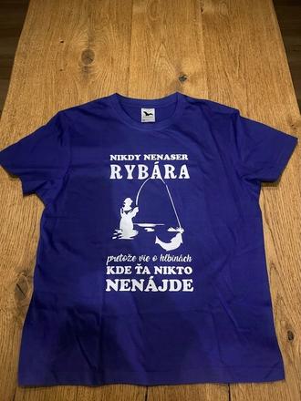 Pánske tričko pre rybára, l