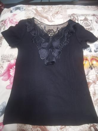 Tričko s čipkou na chrbte, xs