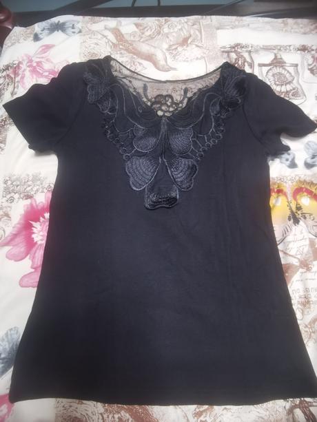 Tričko s čipkou na chrbte, xs