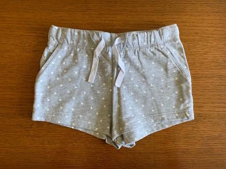 Kraťasky so srdiečkami, h&m,104