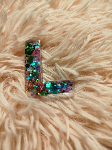 Písmená trblietavé ozdôbky kľúčenky,