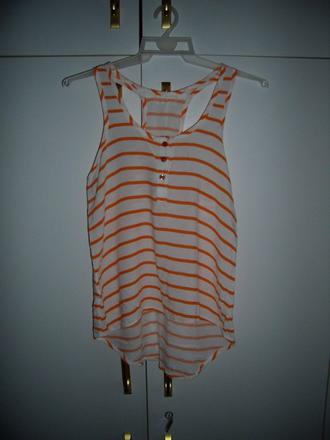 Tielko bielo oranžové, m