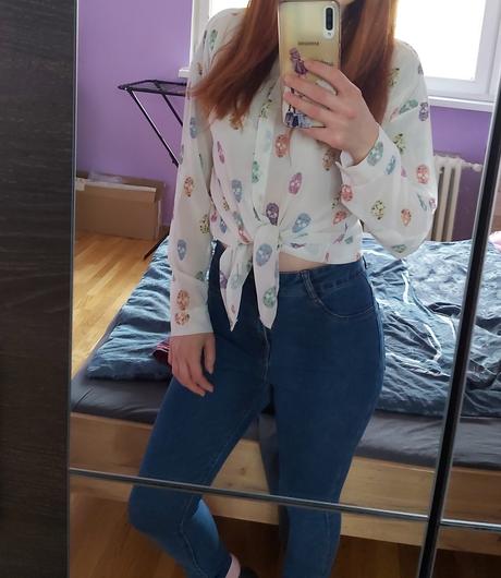 Blúzka s lebkami., m