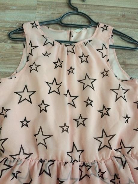 Ľahké letné saty s hviezdami h&m, h&m,s