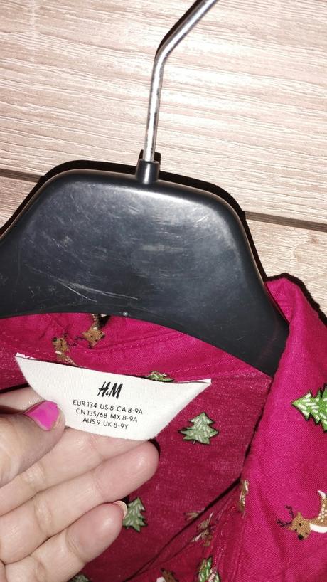 Vianočná košeľa, h&m,134