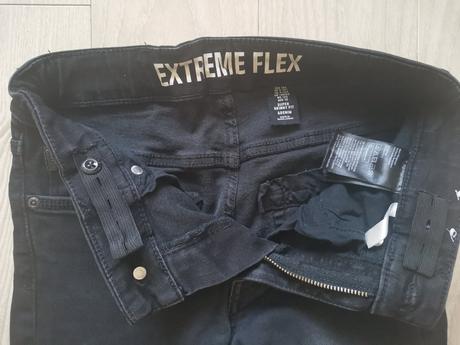 Čierne rifle vysuchane, h&m,140