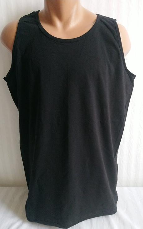 Čierne tričko bez rukávov, fruit of the loom, xl, xl