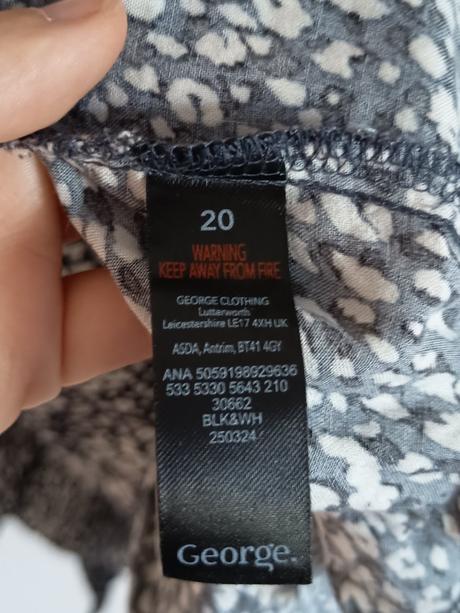 Košeľové šaty, george,4xl