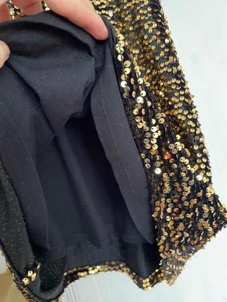 Flitrovane zlate  saty zara, zara,140