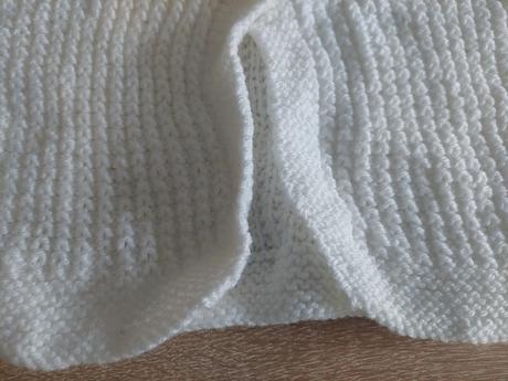 Štrikované biele bolerko veľ.98-104, 98