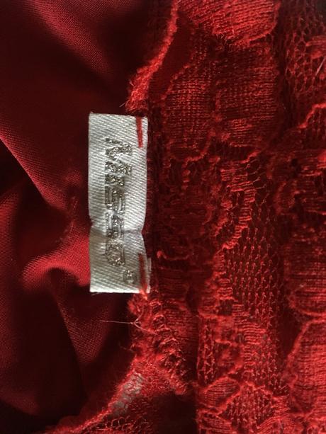 Čikované červené šaty missq, s