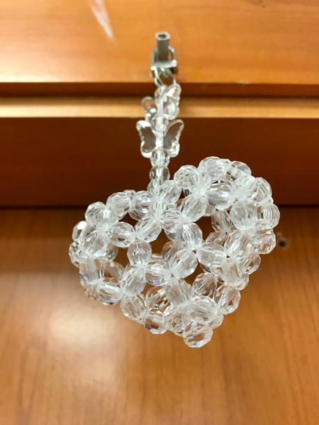 Prívesok crystal heart,