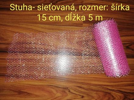 Dekoratívna stuha ružová,