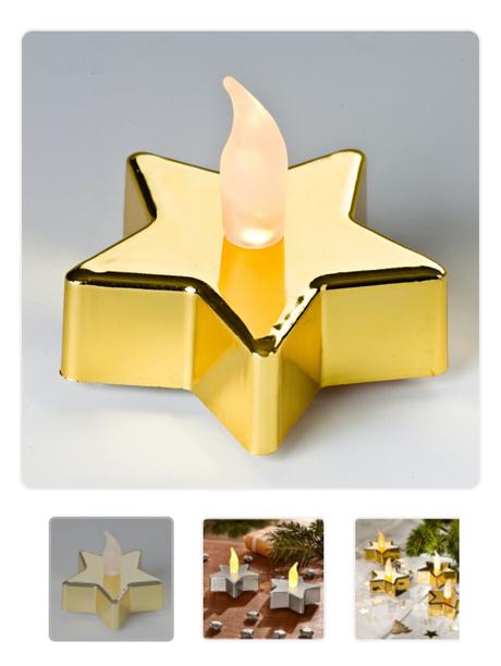 Led sviečka hviezda 2 kusy spolu batéria vianoce, 