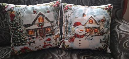 Vianocne potahy obliecky na vankuse,