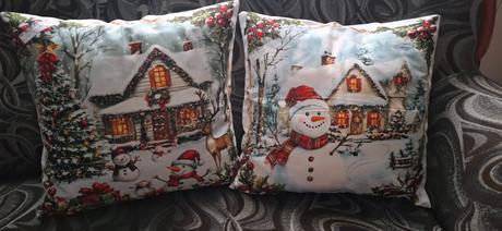 Vianocne potahy obliecky na vankuse,
