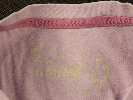 Mäkké bledo-fialové tričko alpine, alpine pro,152