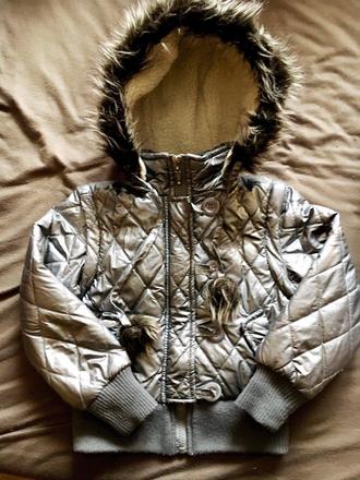 Strieborná bunda a vesta v jednom, kenvelo,104