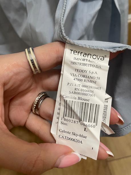Svetlomodrá košeľa, terranova,m
