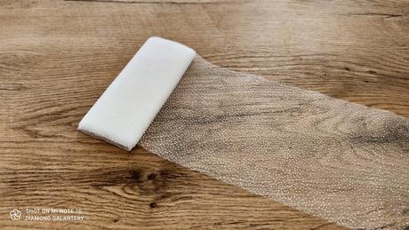 Tyl 12 cm - strieborné bodky - rôzne farby,