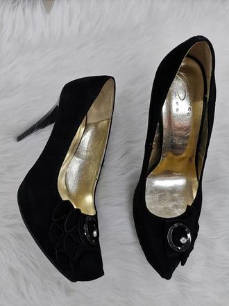 Dámske kožené lodičky 7537 z, 35 / 37