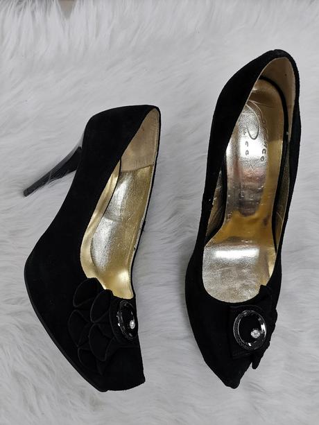 Dámske kožené lodičky 7537 z, 35 / 37